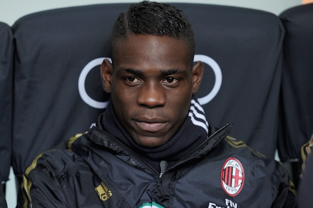 MILAN, ITALY - JANUARY 06:  Mario Balotelli of AC Milan is seen prior to the Serie A match between AC Milan and Atalanta BC at San Siro Stadium on January 6, 2014 in Milan, Italy.  (Photo by Claudio Villa/Getty Images)