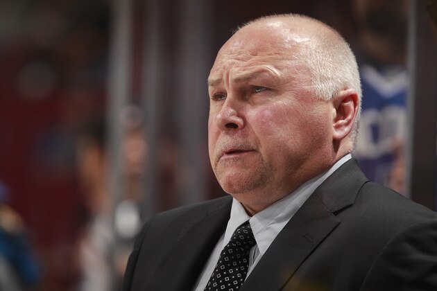 VANCOUVER, CANADA - MARCH 14:   Head coach Barry Trotz of the Nashville Predators looks on from the bench during their NHL game against the Vancouver Canucks at Rogers Arena March 14, 2013 in Vancouver, British Columbia, Canada. Vancouver won 7-4.(Photo by Jeff Vinnick/NHLI via Getty Images)