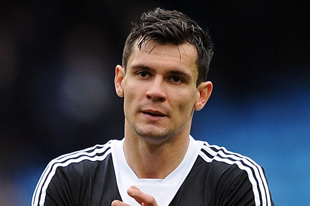 MANCHESTER, ENGLAND - APRIL 05: Dejan Lovren of Southampton applauds the supporters following the Barclays Premier League match between Manchester City and Southampton at Etihad Stadium on April 05, 2014 in Manchester, England. (Photo by Chris Brunskill/Getty Images)