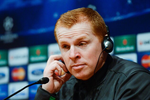 BARCELONA, SPAIN - DECEMBER 10:  Celtic manager Neil Lennon faces the media ahead their UEFA Champions League Group H match between FC Barcelona and Celtic FC at the Camp Nou Stadium on December 10, 2013 in Barcelona, Spain.  (Photo by David Ramos/Getty Images)