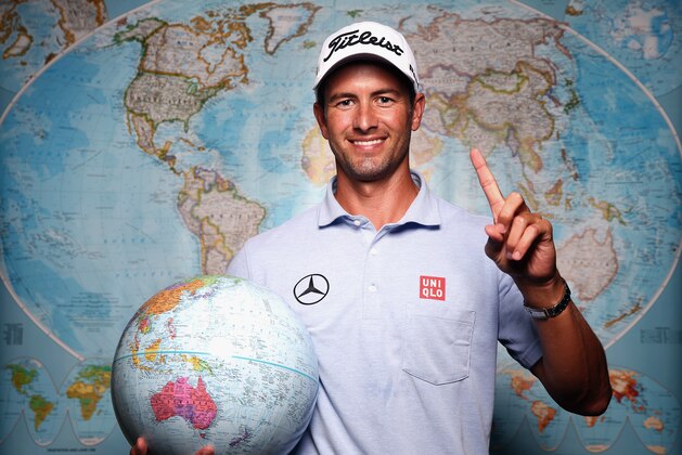 FORT WORTH, TX - MAY 21:  Adam Scott of Australia poses for a portrait prior to the start of the Crowne Plaza Invitational at Colonial on May 21, 2014 in Fort Worth, Texas. Scott will start the Crowne Plaza Invitational as the No. 1 golfer in the Official World Golf Ranking after taking over the number one spot from Tiger Woods earlier this week.  (Photo by Tom Pennington/Getty Images)