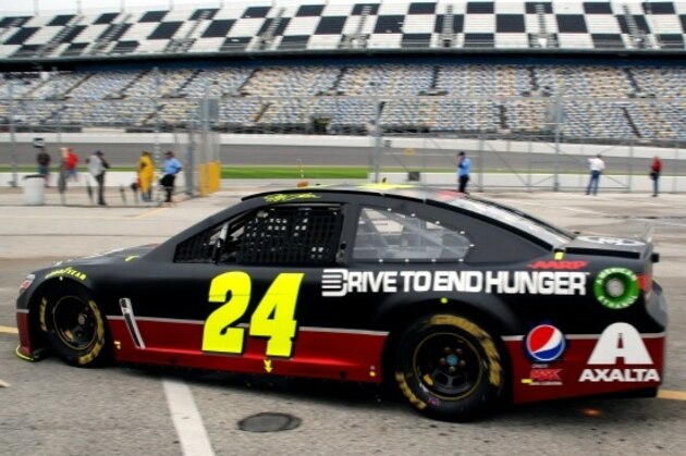 Jeff Gordon's No. 24 Chevrolet at Daytona practice.
