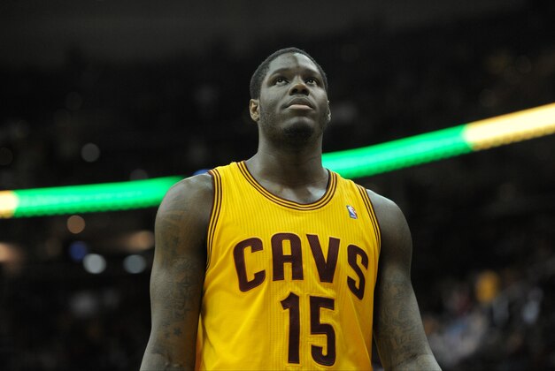 Dec 29, 2013; Cleveland, OH, USA; Cleveland Cavaliers small forward Anthony Bennett reacts during a game against the Golden State Warriors at Quicken Loans Arena. The Warriors won 108-104. Mandatory Credit: David Richard-USA TODAY Sports