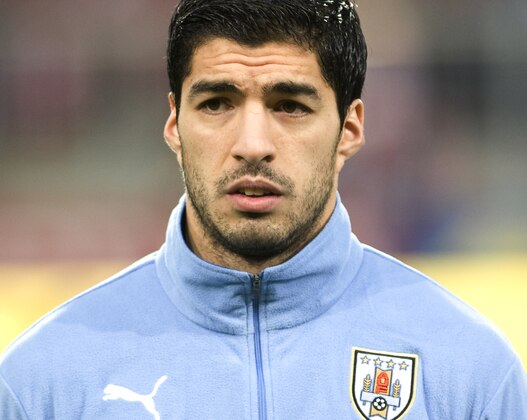 KLAGENFURT, AUSTRIA - MARCH 05:  Luis Suarez of Uruguay during the international friendly match between Austria and Uruguay at Woerthersee stadium on March 5, 2014 in Klagenfurt, Austria.  (Photo by Winnie Pessentheiner/Getty Images)