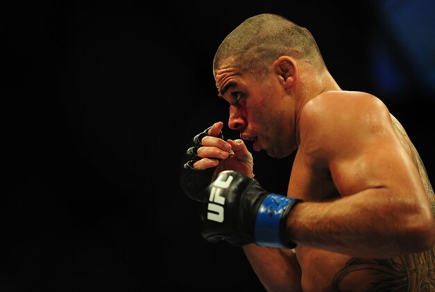 Jul 21, 2012; Calgary, AB, CANADA; Renan Barao during the interim bantamweight title bout of UFC 149 against Urijah Faber (not pictured) at the Scotiabank Saddledome. Mandatory Credit: Anne-Marie Sorvin-USA TODAY Sports