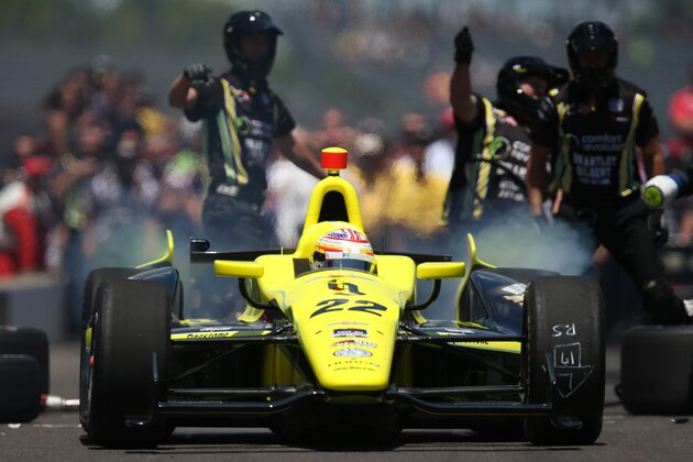 INDIANAPOLIS, IN - MAY 23: Sage Karam, driver of the #22 Dreyer and Reinbold - Kingdom Racing w/CGR Chevrolet Dallara, drives during the pit stop challenge on Carb Day for the 98th running of the Indianapolis 500 Mile Race on May 23, 2014 at Indianapolis Motor Speedway in Indianapolis, Indiana. (Photo by Chris Graythen/Getty Images) INDIANAPOLIS, IN - MAY 23: Sage Karam, driver of the #22 Dreyer and Reinbold - Kingdom Racing w/CGR Chevrolet Dallara, drives during the pit stop challenge on Carb Day for the 98th running of the Indianapolis 500 Mile Race on May 23, 2014 at Indianapolis Motor Speedway in Indianapolis, Indiana. (Photo by Chris Graythen/Getty Images)