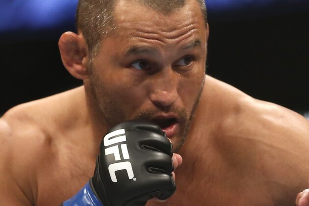 Lyoto Machida Dan Henderson during their UFC 157 light heavyweight mixed martial arts match in Anaheim, Calif., Saturday, Feb. 23, 2013. Machida won by split decision after the third round. (AP Photo/Jae C. Hong)