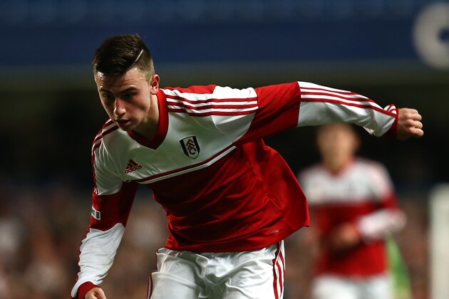 LONDON, ENGLAND - MAY 05: Patrick Roberts of Fulham attacks during the FA Youth Cup Final: Second Leg match between Chelsea v Fulahm at Stamford Bridge on May 05, 2014 in London, England. (Photo by Charlie Crowhurst/Getty Images)