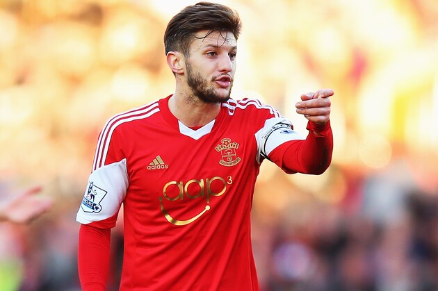SOUTHAMPTON, ENGLAND - JANUARY 11:  Adam Lallana of Southampton reacts during the Barclays Premier League match between Southampton and West Bromwich Albion at St Mary's Stadium on January 11, 2014 in Southampton, England.  (Photo by Bryn Lennon/Getty Images)