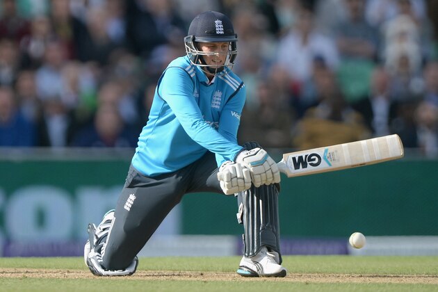 LONDON, ENGLAND - MAY 22:  Joe Root of England bats during the 1st Royal London One Day International match between England and Sri Lanka at The Kia Oval on May 22, 2014 in London, England.  (Photo by Gareth Copley/Getty Images)