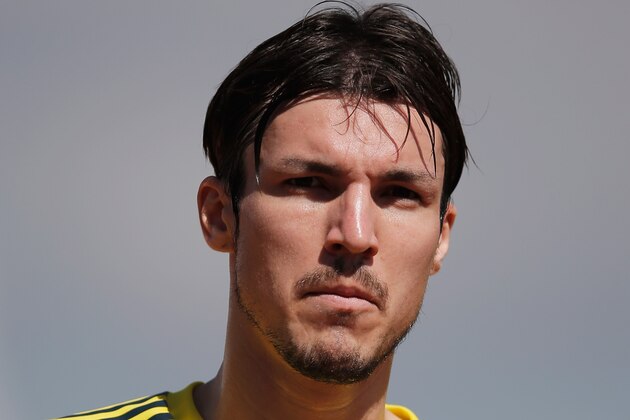 BRASILIA, BRAZIL - JUNE 17:  Mike Havenaar of Japan looks on after the Japan Training Session at the Confderations Cup 2013 at Centro de Capacitacao Fisica dos Bombeiros or Training Centre for Firebrigade and Military Police on June 17, 2013 in Brasilia, Brazil.  (Photo by Dean Mouhtaropoulos/Getty Images)