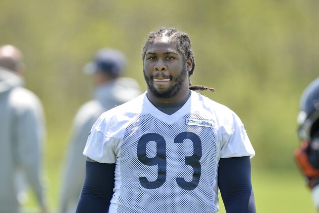 LAKE FOREST, IL - MAY 18:  Defensive tackle Will Sutton #93 of the Chicago Bears walks off the field after rookie minicamp at Halas Hall on May 18, 2014 in Lake Forest, Illinois.   (Photo by Brian Kersey/Getty Images)