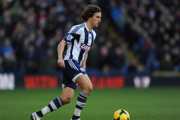 LONDON, ENGLAND - FEBRUARY 08: Billy Jones of West Bromwich Albion during the Barclays Premier League match between Crystal Palace and West Bromwich Albion at Selhurst Park on February 8, 2014 in London, England.  (Photo by Steve Bardens/Getty Images)
