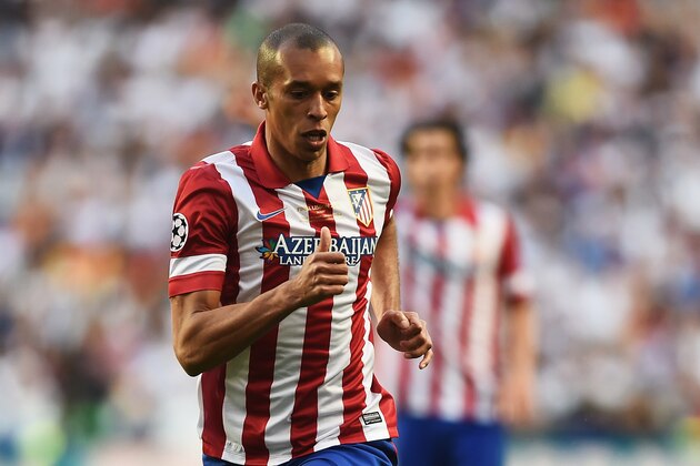 LISBON, PORTUGAL - MAY 24:  Miranda of Club Atletico de Madrid in action during the UEFA Champions League Final between Real Madrid and Atletico de Madrid at Estadio da Luz on May 24, 2014 in Lisbon, Portugal.  (Photo by Laurence Griffiths/Getty Images)