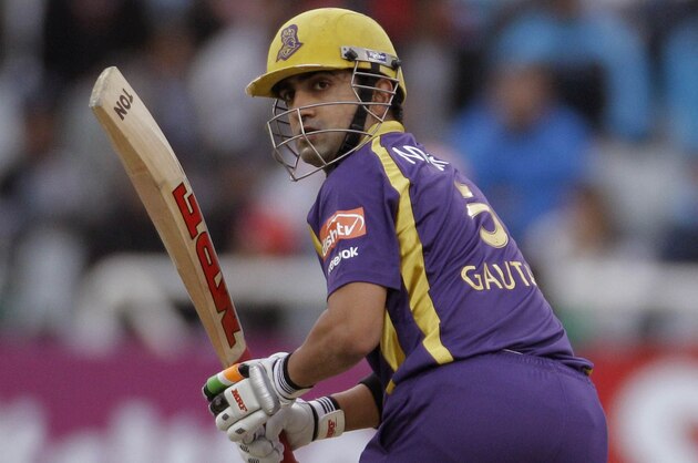 Kolkata Knight Riders Manvinder Bisla makes a run against the Titans during a Champions League Twenty20 cricket game in Cape Town, South Africa, Sunday, Oct 21, 2012. (AP Photo/Schalk van Zuydam)