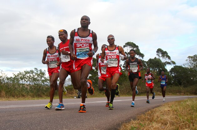 DURBAN, SOUTH AFRICA - JUNE 03:    during the 2012 Comrades Marathon on June 03, 2012 in South Africa.
The 2012 Comrades Marathon is starting at the City Hall in Pietermaritzburg and finishing at the Sahara Kingsmead Cricket Stadium in Durban.
(Photo by Anesh Debiky/Gallo Images/Getty Images)