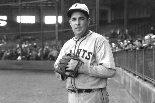Fred Fitzsimmons, pitcher of the New York Giants, is shown at the Giant's training camp at Los Angeles, Ca., March 1932.  (AP Photo)