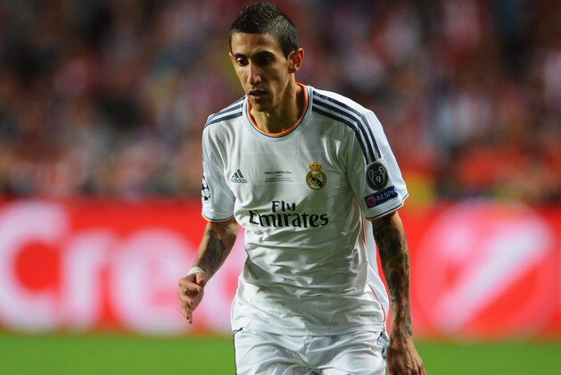 LISBON, PORTUGAL - MAY 24:  Angel Di Maria of Real Madrid in action during the UEFA Champions League Final between Real Madrid and Atletico de Madrid at Estadio da Luz on May 24, 2014 in Lisbon, Portugal.  (Photo by Michael Regan/Getty Images)