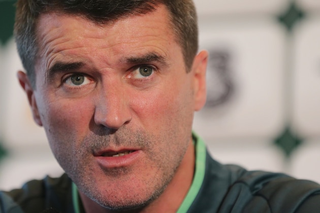 DUBLIN, IRELAND - NOVEMBER 13: Assistant manager Roy Keane speaks at a press conference at Gannon Park on November 13, 2013 in Dublin, Ireland. (Photo by Patrick Bolger/Getty Images)