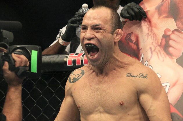 Wanderlei Silva before fighting Cung Le during a UFC 139 Mixed Martial Arts middleweight bout in San Jose, Calif., Saturday, Nov. 19, 2011. (AP Photo/Jeff Chiu)
