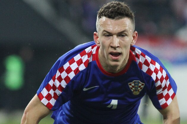ST GALLEN, SWITZERLAND - MARCH 05: Ivan Perisic of Croatia in action during the international friendly match between Switzerland and Croatia at the AFG Arena on March 5, 2014 in St Gallen, Switzerland.  (Photo by Marc Eich/Getty Images)