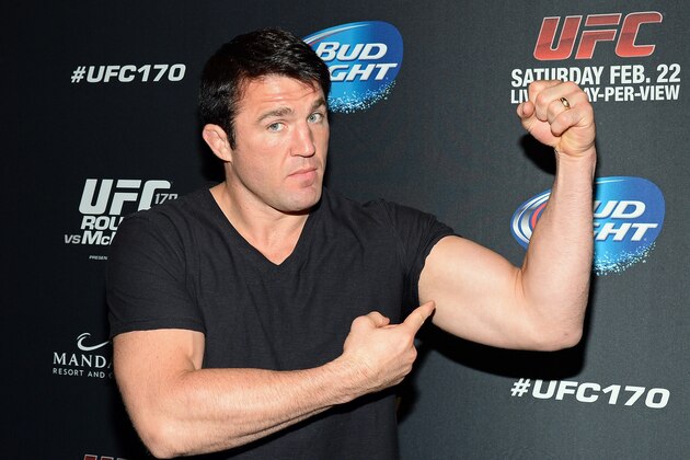 LAS VEGAS, NV - FEBRUARY 22:  Mixed martial artist Chael Sonnen attends the UFC 170 event at the Mandalay Bay Events Center on February 22, 2014 in Las Vegas, Nevada.  (Photo by Ethan Miller/Getty Images)