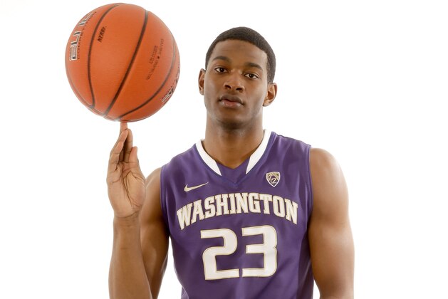 SAN FRANCISCO, CA - OCTOBER 17:  C.J. Wilcox of Washington poses for a portrait during the PAC-12 Men's Basketball Media Day on October 17, 2013 in San Francisco, California.  (Photo by Ezra Shaw/Getty Images)