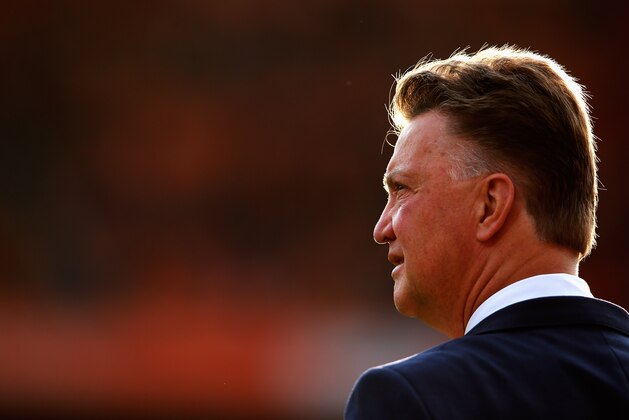 ROTTERDAM, NETHERLANDS - MAY 31:  Netherlands Manager, Louis van Gaal looks on prior to the International Friendly match between Netherlands and Ghana at De Kuip on May 31, 2014 in Rotterdam, Netherlands.  (Photo by Dean Mouhtaropoulos/Getty Images)