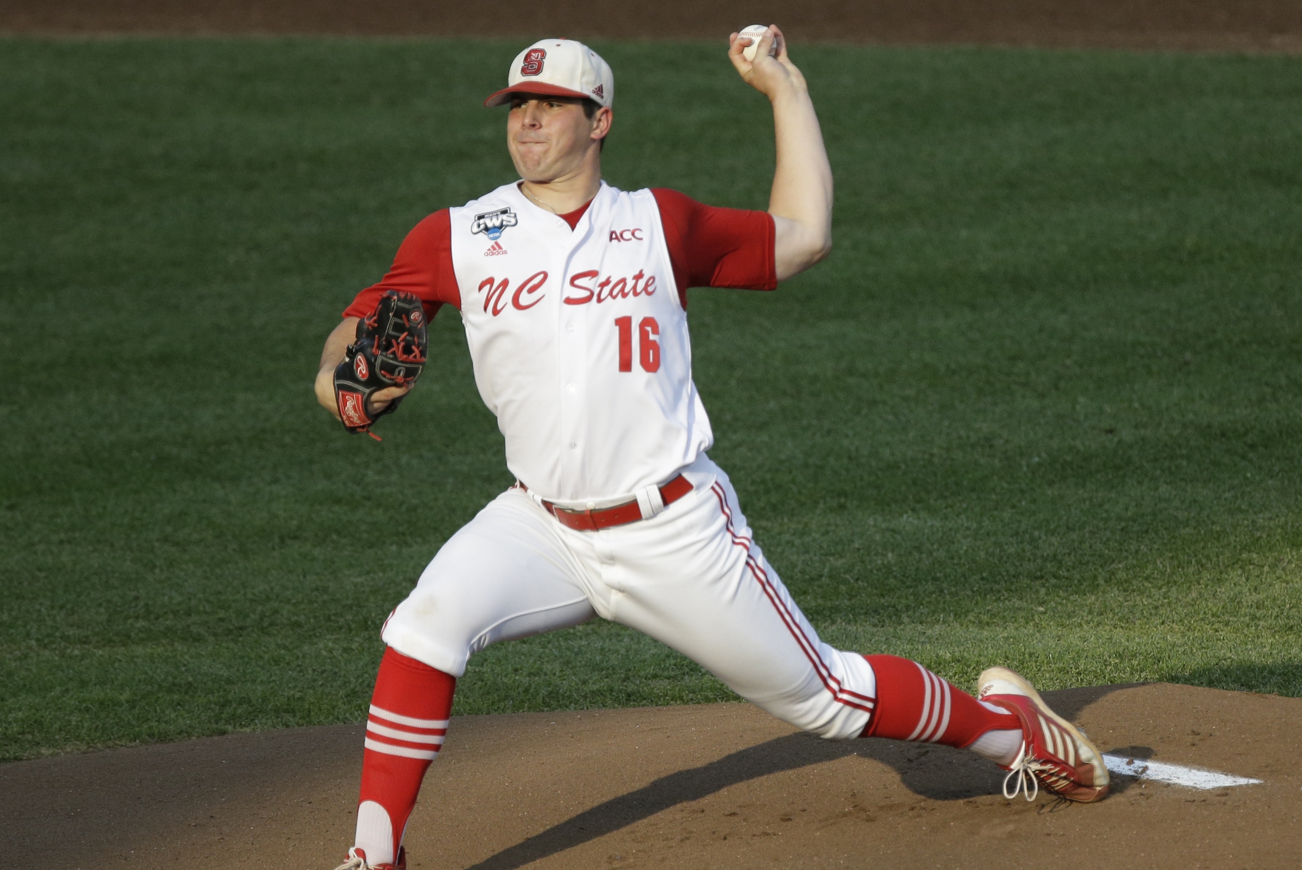 FILE - In this June 20, 2013 file photo, North Carolina State pitcher Carlos Rodon throws against North Carolina during an NCAA College World Series elimination baseball game in Omaha, Neb. (AP Photo/Nati Harnik, File) FILE - In this June 20, 2013 file photo, North Carolina State pitcher Carlos Rodon throws against North Carolina during an NCAA College World Series elimination baseball game in Omaha, Neb. (AP Photo/Nati Harnik, File)