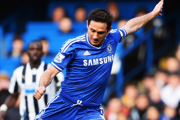 LONDON, ENGLAND - FEBRUARY 08: Frank Lampard of Chelsea shoots on goal during the Barclays Premier League match between Cheslea and Newcastle United at Stamford Bridge on February 8, 2014 in London, England. (Photo by Mike Hewitt/Getty Images) LONDON, ENGLAND - FEBRUARY 08: Frank Lampard of Chelsea shoots on goal during the Barclays Premier League match between Cheslea and Newcastle United at Stamford Bridge on February 8, 2014 in London, England. (Photo by Mike Hewitt/Getty Images)