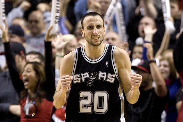 San Antonio Spurs guard Manu Ginobili, from Argentina, reacts after missing a three-point shot in the final seconds of their NBA basketball game against the Portland Trail Blazers in Portland, Ore., Thursday, Feb. 4, 2010. Ginobli scored 21 points as they lost to the Blazers 96-93. (AP Photo/Don Ryan) San Antonio Spurs guard Manu Ginobili, from Argentina, reacts after missing a three-point shot in the final seconds of their NBA basketball game against the Portland Trail Blazers in Portland, Ore., Thursday, Feb. 4, 2010. Ginobli scored 21 points as they lost to the Blazers 96-93. (AP Photo/Don Ryan)