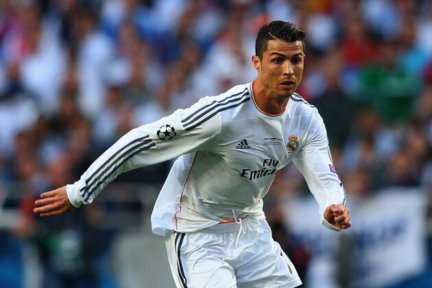LISBON, PORTUGAL - MAY 24:  Cristiano Ronaldo of Real Madrid in action during the UEFA Champions League Final between Real Madrid and Atletico de Madrid at Estadio da Luz on May 24, 2014 in Lisbon, Portugal.  (Photo by Alex Livesey/Getty Images)