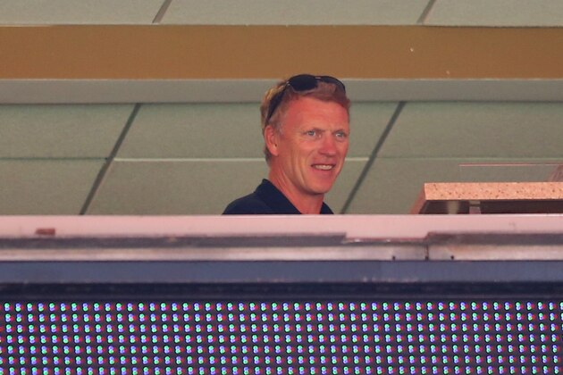 MIAMI GARDENS, FL - JUNE 04:  Former Manchester United manager, David Moyes looks on from the stands during the International friendly match between England and Ecuador at Sun Life Stadium on June 4, 2014 in Miami Gardens, Florida.  (Photo by Richard Heathcote/Getty Images)