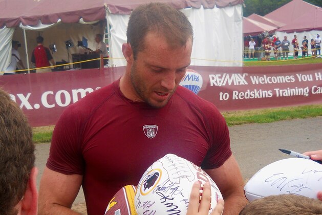 Reed Doughty at Redskins training camp, July 2010.