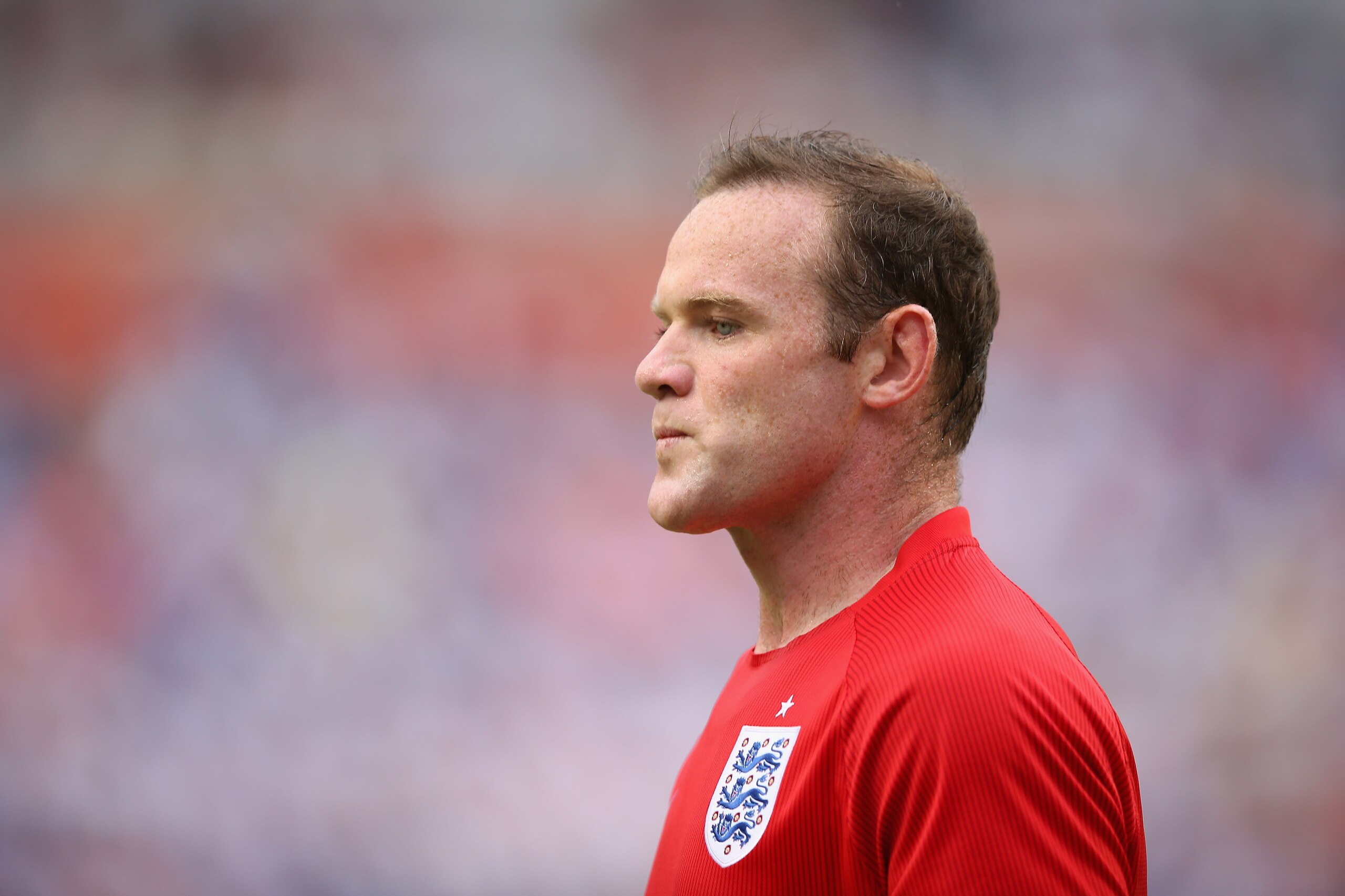 MIAMI GARDENS, FL - JUNE 07:  Wayne Rooney of England in action during the International Friendly match between England and Honduras at the Sun Life Stadium on June 7, 2014 in Miami Gardens, Florida.  (Photo by Richard Heathcote/Getty Images)