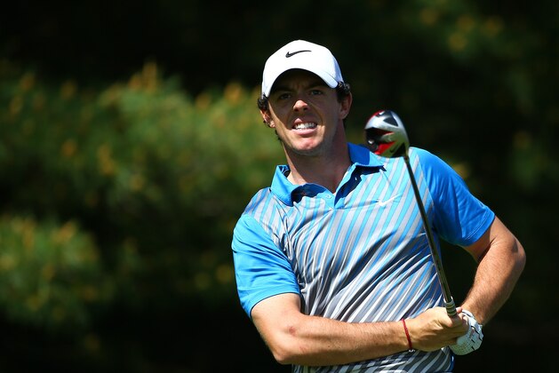 DUBLIN, OH - MAY 30:  Rory McIlroy of Northern Ireland watches his tee shot on the 17th hole during the second round of the Memorial Tournament presented by Nationwide Insurance at Muirfield Village Golf Club on May 30, 2014 in Dublin, Ohio.  (Photo by Andy Lyons/Getty Images)