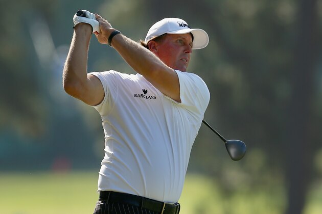 PINEHURST, NC - JUNE 10:  Phil Mickelson of the United States hits a tee shot during a practice round prior to the start of the 114th U.S. Open at Pinehurst Resort & Country Club, Course No. 2 on June 10, 2014 in Pinehurst, North Carolina.  (Photo by Tyler Lecka/Getty Images)