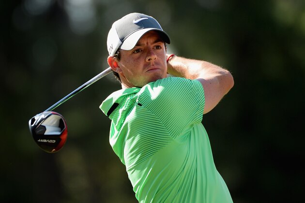 PINEHURST, NC - JUNE 10:  Rory McIlroy of Northern Ireland hits a tee shot during a practice round prior to the start of the 114th U.S. Open at Pinehurst Resort & Country Club, Course No. 2 on June 10, 2014 in Pinehurst, North Carolina.  (Photo by Ross Kinnaird/Getty Images)