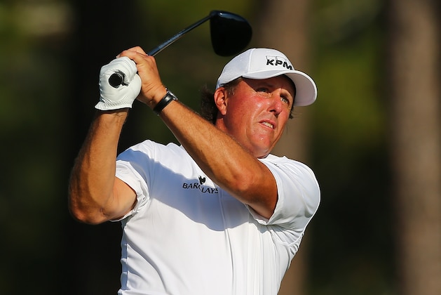 PINEHURST, NC - JUNE 10: Phil Mickelson of the United States hits a tee shot during a practice round prior to the start of the 114th U.S. Open at Pinehurst Resort & Country Club, Course No. 2 on June 10, 2014 in Pinehurst, North Carolina. (Photo by Tyler Lecka/Getty Images) PINEHURST, NC - JUNE 10: Phil Mickelson of the United States hits a tee shot during a practice round prior to the start of the 114th U.S. Open at Pinehurst Resort & Country Club, Course No. 2 on June 10, 2014 in Pinehurst, North Carolina. (Photo by Tyler Lecka/Getty Images)