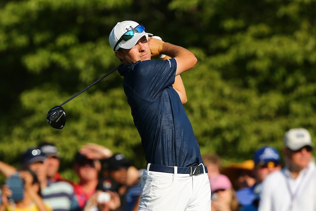 PINEHURST, NC - JUNE 10:  Jordan Spieth of the United States hits a tee shot during a practice round prior to the start of the 114th U.S. Open at Pinehurst Resort & Country Club, Course No. 2 on June 10, 2014 in Pinehurst, North Carolina.  (Photo by Tyler Lecka/Getty Images)