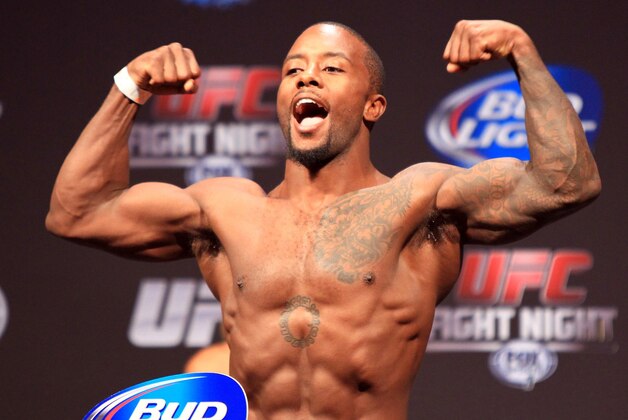 Aug 27, 2013; Indianapolis, IN, USA; Jason High during weigh-ins for the upcoming UFC Fight Night 27 at Bankers Life Fieldhouse. Mandatory Credit: Pat Lovell-USA TODAY Sports