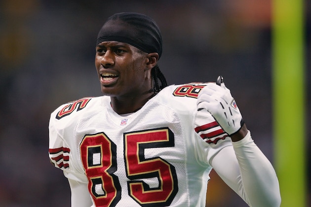 ST. LOUIS - DECEMBER 5:  Brandon Lloyd #85 of the San Francisco 49ers is seen on the field during the game against the St. Louis Rams on December 5, 2004 at the Edward Jones Dome in St. Louis, Missouri. The Rams defeated the 49ers 16-6. (Photo by Elsa/Getty Images)