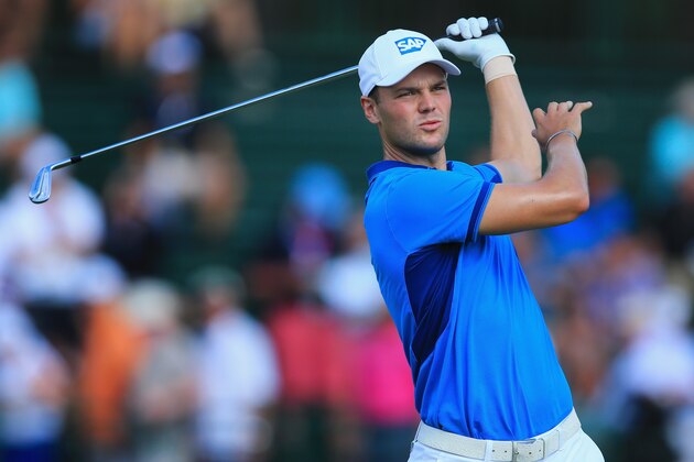PINEHURST, NC - JUNE 12: Martin Kaymer of Germany hits his tee shot on the 13th hole during the first round of the 114th U.S. Open at Pinehurst Resort & Country Club, Course No. 2 on June 12, 2014 in Pinehurst, North Carolina.  (Photo by David Cannon/Getty Images)