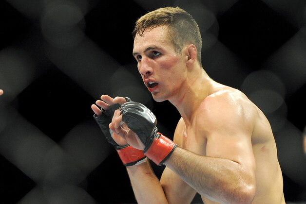 Jul 27, 2013; Seattle, WA, USA;  Rory MacDonald during his welterweight bout against Jake Ellenberger (not pictured) at Key Arena. MacDonald won. Mandatory Credit: Jayne Kamin-Oncea-USA TODAY Sports
