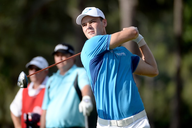 PINEHURST, NC - JUNE 12:  Martin Kaymer of Germany hits a shot during the first round of the 114th U.S. Open at Pinehurst Resort & Country Club, Course No. 2 on June 12, 2014 in Pinehurst, North Carolina.  (Photo by Ross Kinnaird/Getty Images)