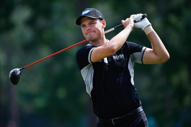 PINEHURST, NC - JUNE 13:  Martin Kaymer of Germany watches his tee shot on the 18th hole during the second round of the 114th U.S. Open at Pinehurst Resort & Country Club, Course No. 2 on June 13, 2014 in Pinehurst, North Carolina.  (Photo by Sam Greenwood/Getty Images)