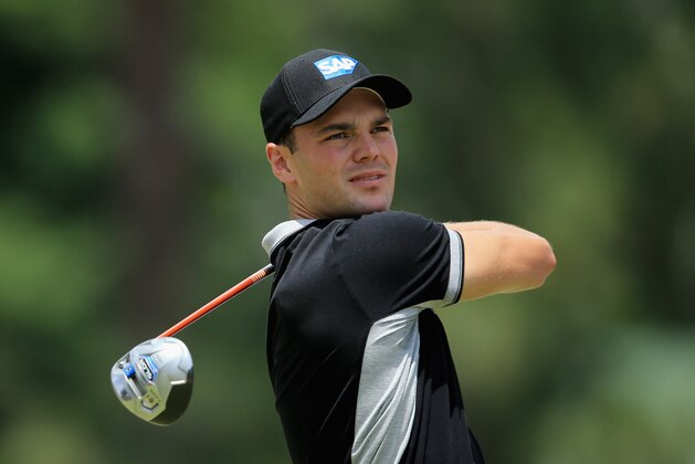 PINEHURST, NC - JUNE 13:  Martin Kaymer of Germany watches his tee shot on the eighth hole during the second round of the 114th U.S. Open at Pinehurst Resort & Country Club, Course No. 2 on June 13, 2014 in Pinehurst, North Carolina.  (Photo by David Cannon/Getty Images)