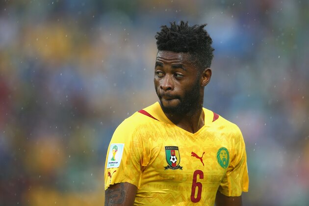NATAL, BRAZIL - JUNE 13: Alex Song of Cameroon looks on during the 2014 FIFA World Cup Brazil Group A match between Mexico and Cameroon at Estadio das Dunas on June 13, 2014 in Natal, Brazil. (Photo by Julian Finney/Getty Images) NATAL, BRAZIL - JUNE 13: Alex Song of Cameroon looks on during the 2014 FIFA World Cup Brazil Group A match between Mexico and Cameroon at Estadio das Dunas on June 13, 2014 in Natal, Brazil. (Photo by Julian Finney/Getty Images)