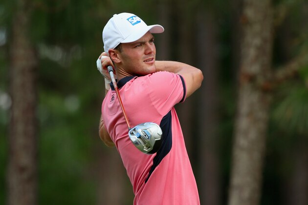 PINEHURST, NC - JUNE 14:  Martin Kaymer of Germany hits his tee shot on the fifth hole during the third round of the 114th U.S. Open at Pinehurst Resort & Country Club, Course No. 2 on June 14, 2014 in Pinehurst, North Carolina.  (Photo by Andrew Redington/Getty Images)