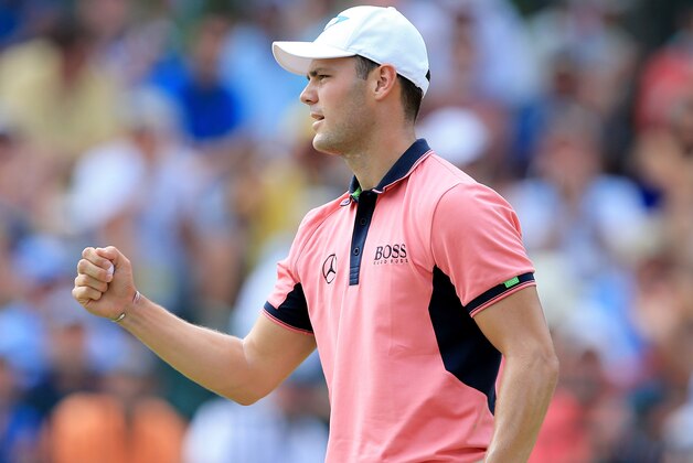 PINEHURST, NC - JUNE 14:  Martin Kaymer of Germany celebrates an eagle on the fifth green during the third round of the 114th U.S. Open at Pinehurst Resort & Country Club, Course No. 2 on June 14, 2014 in Pinehurst, North Carolina.  (Photo by David Cannon/Getty Images)